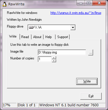 RawWrite for Windows