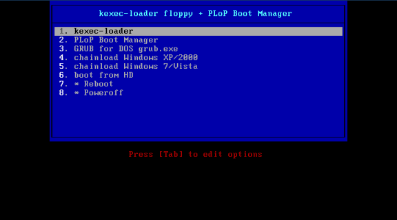 SYSLINUX ���j���[